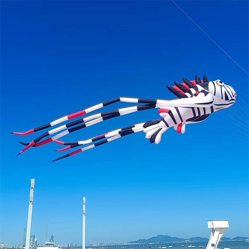 Free Shipping 15m Mega Fish Kite Line Laundry Pendant Soft Inflatable Show Kite for Kite Festival 30D Ripstop Nylon with Bag
