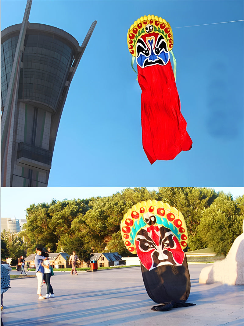 free shipping 8m peking opera kite flying soft kite outdoor toy latawiec kite for adults cometa cerf volant weifang kite factory