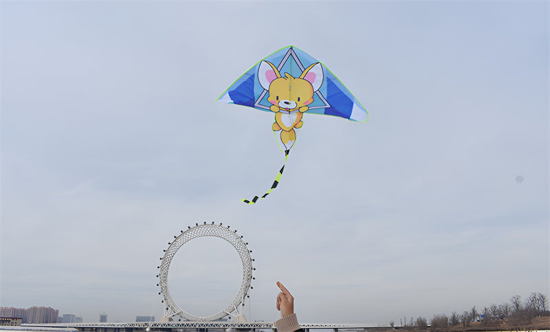 free shipping fox kite flying toys for children kites factory animal kites line cartoon kites koi rainbow high latawce toboganes