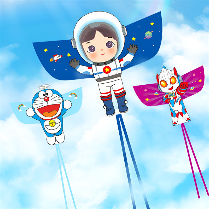 free shipping new kite flying children kite string outdoor toys kite buggy cartoon kite for kids kites ripstop high school kites
