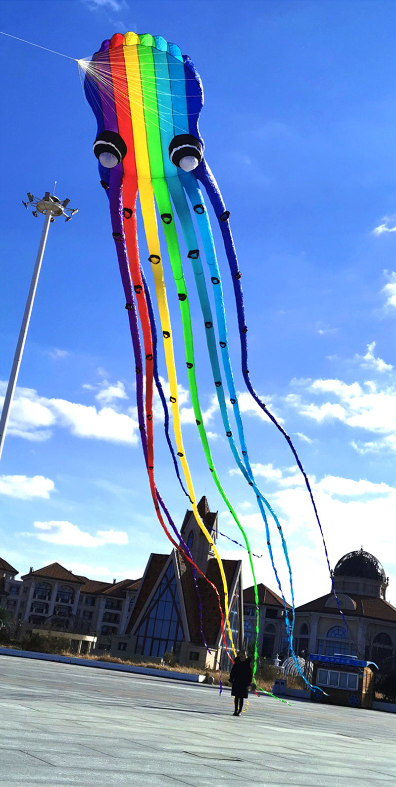 Free Shipping 23m octopus kites windsurfing flying papalotes for adults parachute garden toys sports large outdoor games Power