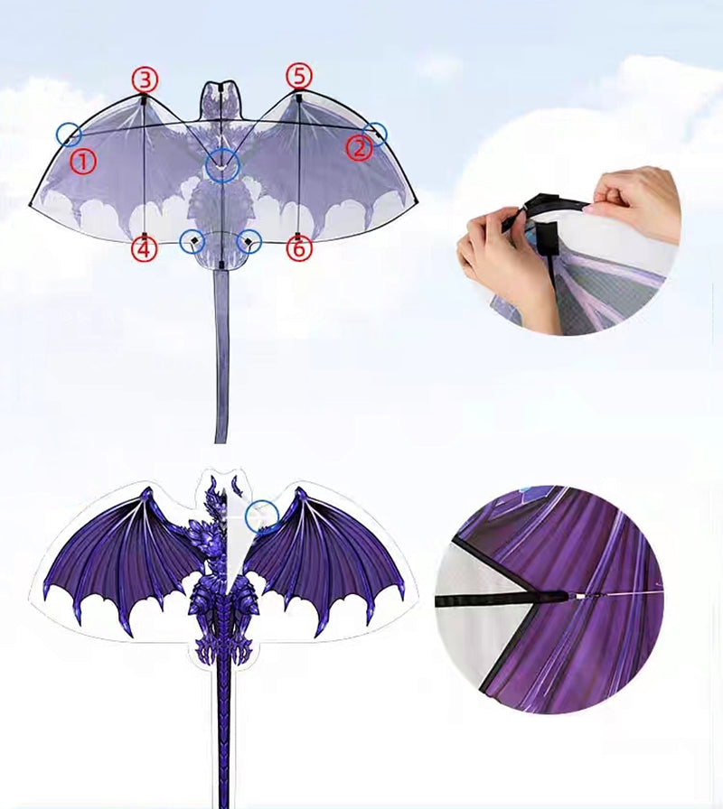 Free Shipping dragon kites flying for children kites fabric nylon weifang kites factory Outdoor toys flying dragon kite surfing