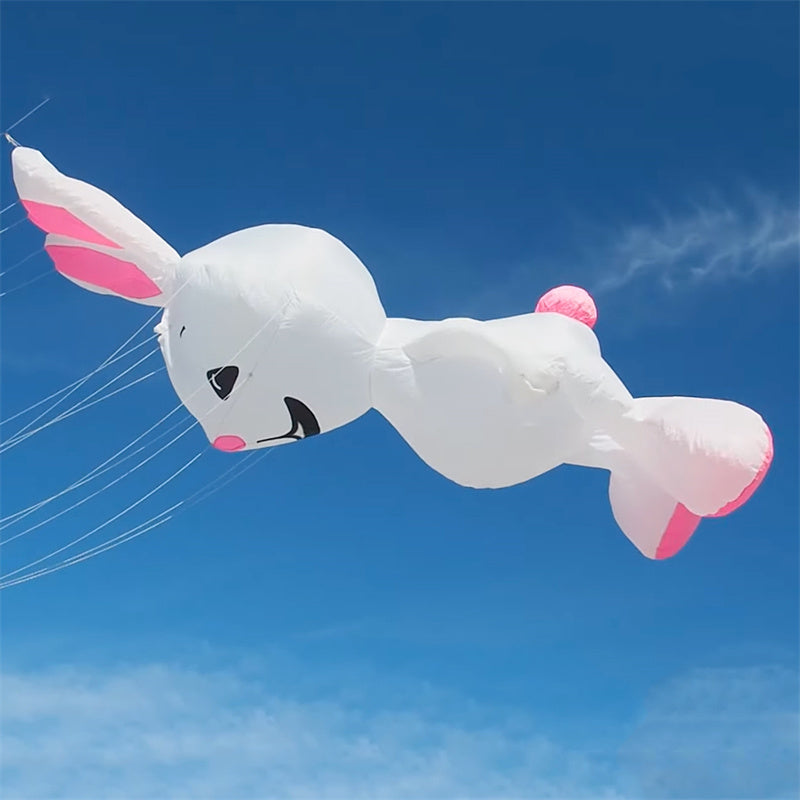 Free Shipping 5m Rabbit Kite Line Laundry Pendant Soft Inflatable Show Kite for Kite Festival 30D Ripstop Nylon Fabric with Bag