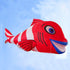free shipping 3d clown fish kite pendant inflatable kite string reel animated kites bird kite for adults kites flying dragon koi