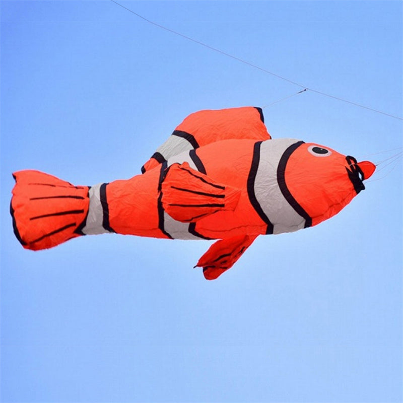 Free Shipping 7color 2.45m~3m Fish Kite Line Laundry Pendant Soft Inflatable Show Kite for Kite Festival 30D Ripstop Nylon Fabric with Bag