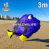 Free Shipping 3m Fat Fish Kite Line Laundry Pendant Soft Inflatable Show Kite for Kite Festival 30D Ripstop Nylon with Bag