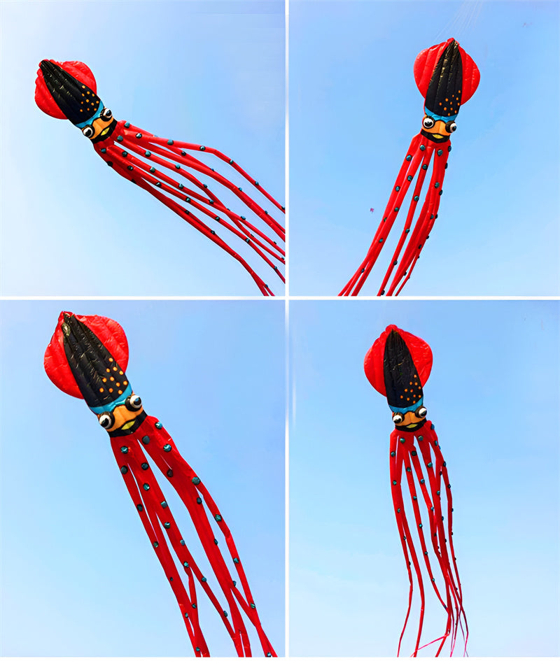 free shipping 28m Capricorn octopus kite flying soft kite weifang kite factory walk in sky parachute kites ikite snake air