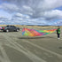 Free Shipping Giant 5m Swirly Windsock Ribbon Kite Line Laundry Super Turbine for Kite Festival 30D Ripstop Nylon Fabric with Bag