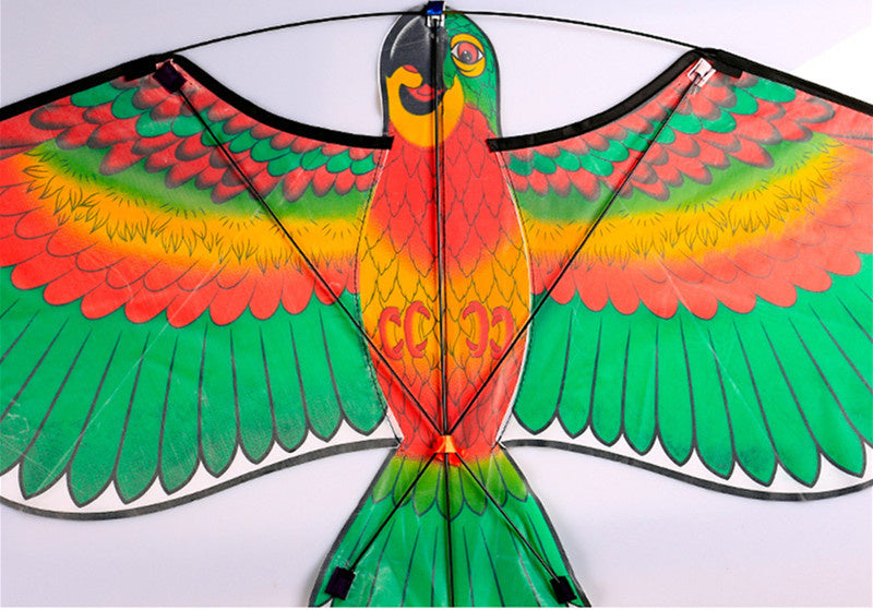free shipping parrot kites flying toys for children kites reel weifang kites factory volantines rainbow high paraglider fishing