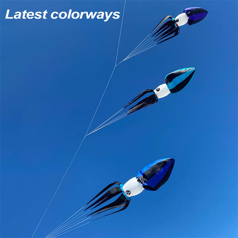 Free Shipping 3m Squid Kite Line Laundry Pendant Soft Inflatable Show Kite for Kite Festival Best 30D Ripstop Nylon Fabric with Bag