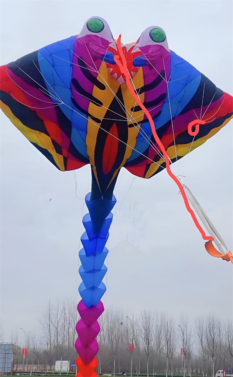 free shipping Ray fish kite for adults kite devil fish kite flying folding kite buggy fly nova pro snake kite winder large kites