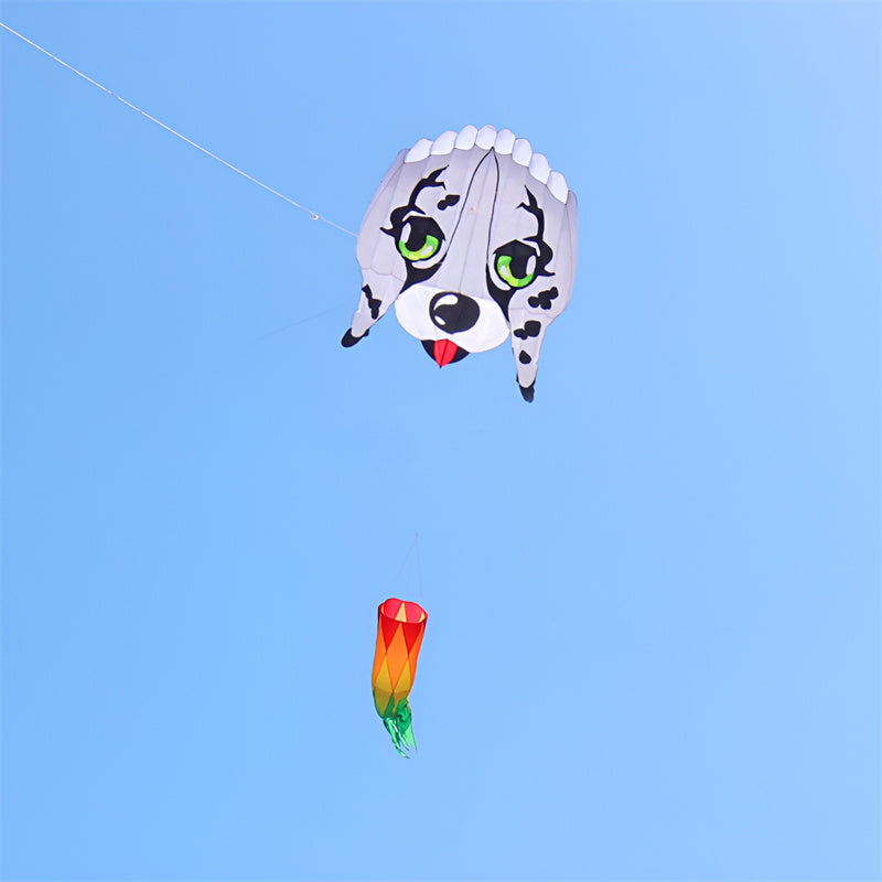free shipping large dog kite flying professional kite factory walk in sky animal kite outdoor toys weifang kite real parachute