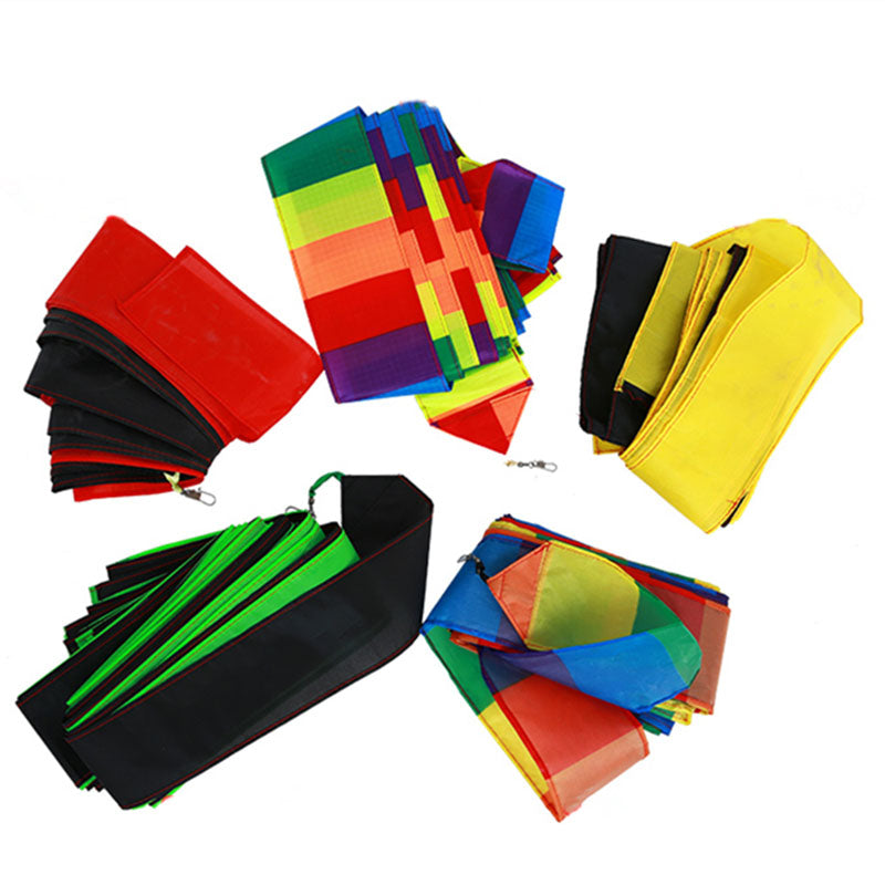free shipping large kite tails flying kite windsocks kites rainbow tail kite for kids plane kite string winder cobra paragliding