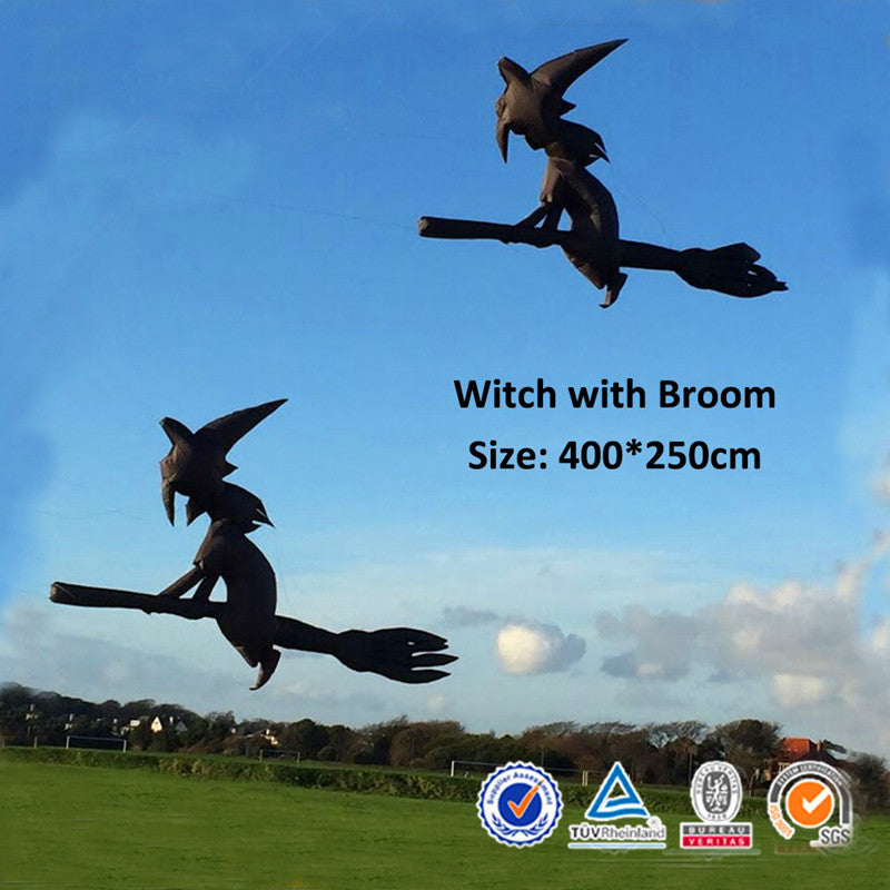 free shipping large inflatable kite Witch kite flying 3d kite for adults professional kite string line outdoor game trainer kite