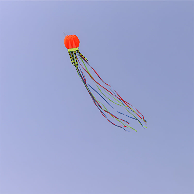 free shipping 8m jellyfish kites flying toys for kids kites line outdoor sports beach kites reel weifang kites factory ikite koi