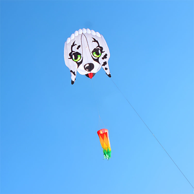 free shipping large dog kite flying professional kite factory walk in sky animal kite outdoor toys weifang kite real parachute