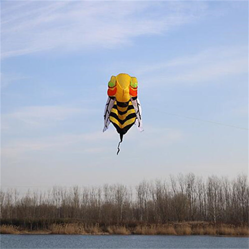 free shipping soft bee kite outdoor flying toy big kite weifang kite factory octopus kite for adults kite reel parachute arnes
