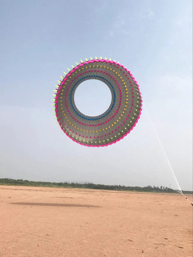 free shipping 15m ring kites flying outdoor professional winds kites rainbow kites dragon paragliding display kite factory ikite