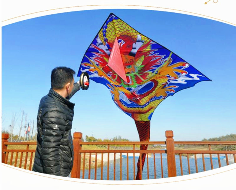 free shipping dragon kite outdoor children kite flying toys for kids nylon kite parachute weifang traditional kite factory pro
