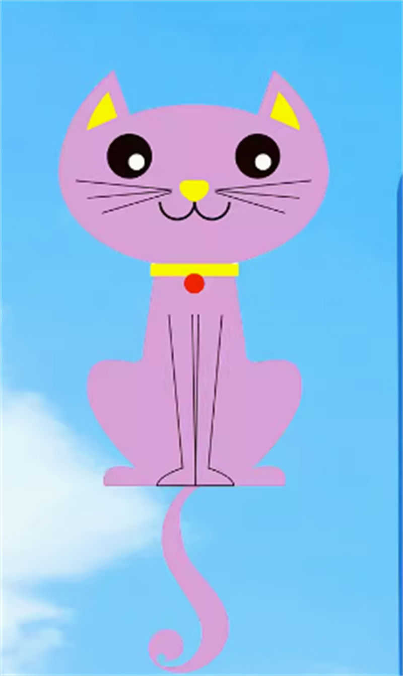Free shipping Colorful Cats 2023 new children's breeze easy to fly beginner high-grade cartoon tide Weifang red kites