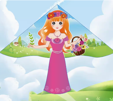Free shipping 2023 new kite Crown Princess Flower Fairy kite Weifang children's kites cartoon girl kites