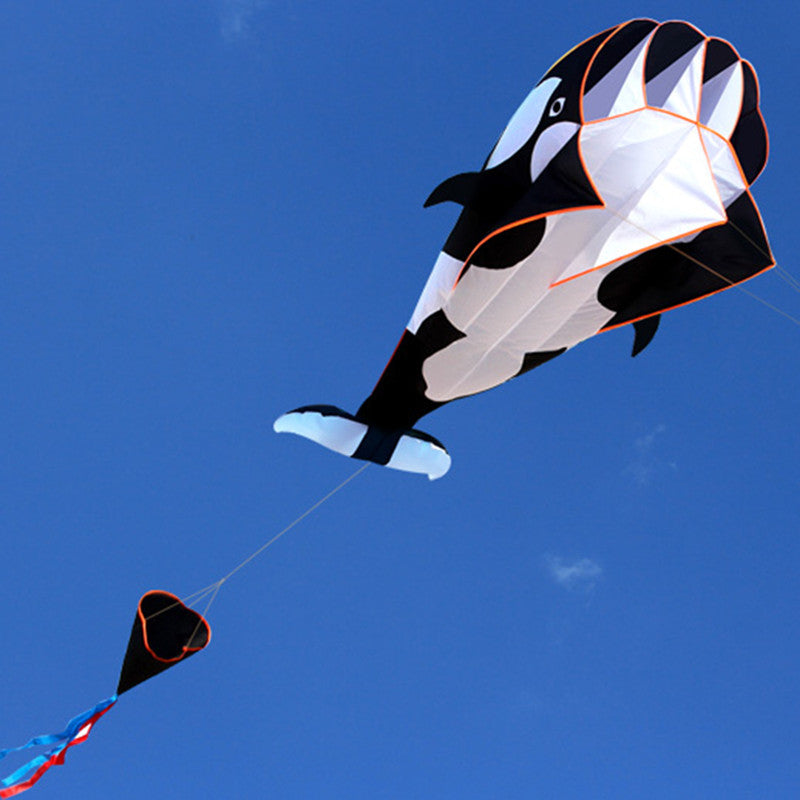 Large soft kite dolphin kite nylon kite line animated kites flying