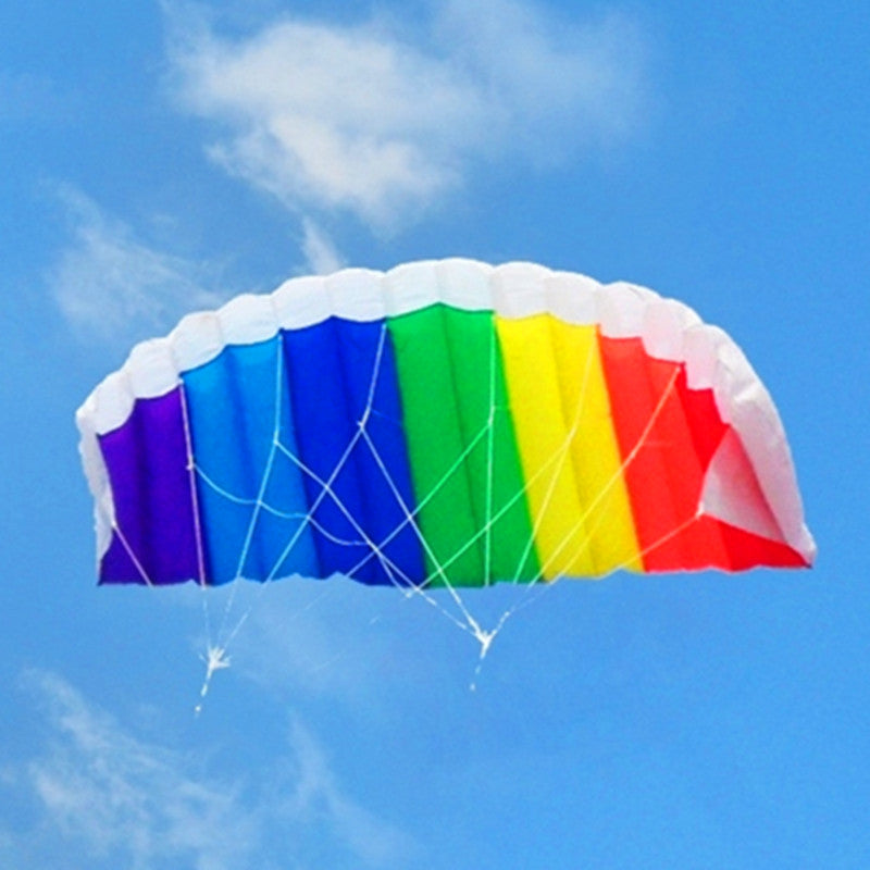 Large dual line Parafoil kites fly Sports Beach power kite
