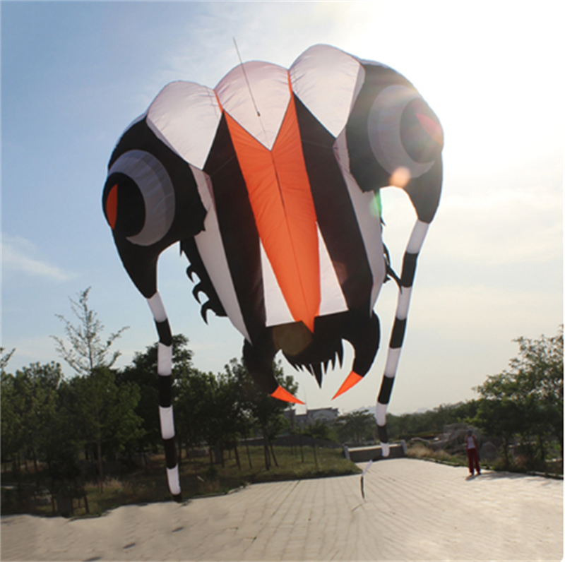 Free Shipping 16sqm Huge Trilobite Kite Pilot Lifter Line Laundry Soft Inflatable Show Kite for Kite Festival 30D Ripstop Nylon with Bag