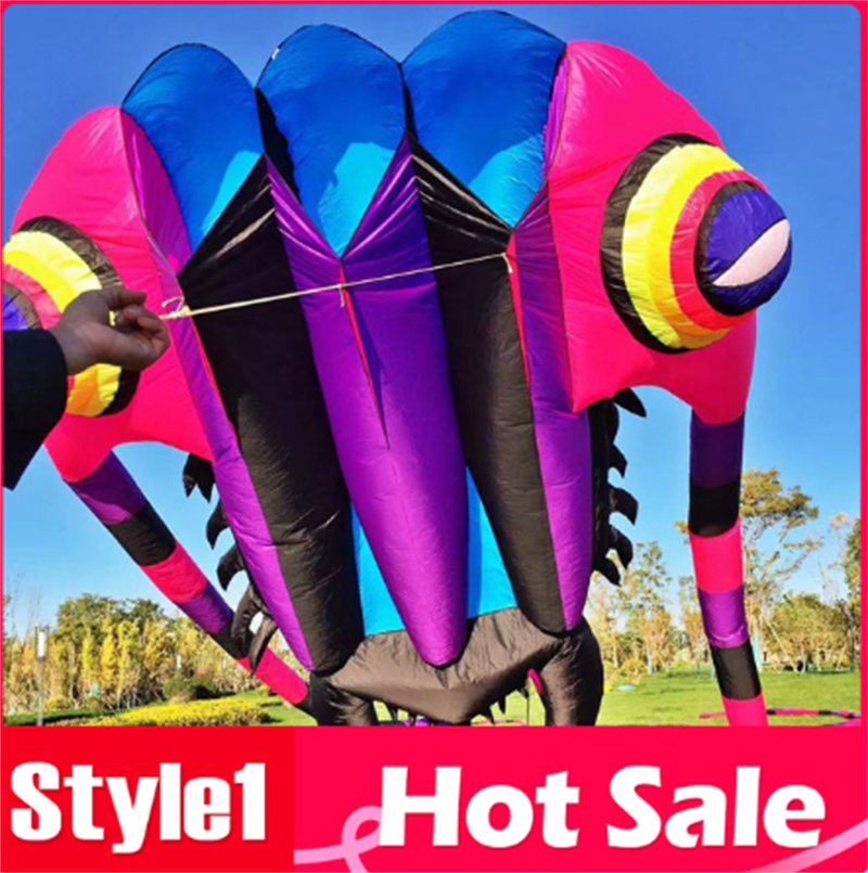 Free Shipping 16sqm Huge Trilobite Kite Pilot Lifter Line Laundry Soft Inflatable Show Kite for Kite Festival 30D Ripstop Nylon with Bag