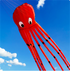 Free Shipping 13color Big Octopus Kite 8m Large Single Line Soft Inflatable Kite 30D Ripstop Polyester Fabric with Bag