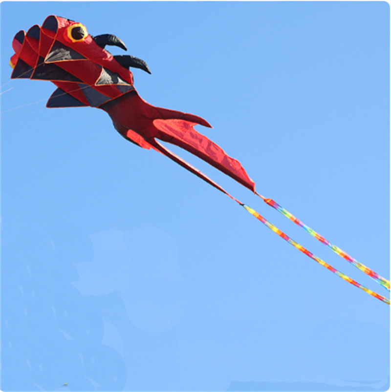 New 3D Boneless Kite for Big Goldfish Adults is a Large High End Three Dimensional Soft Kite That Is Easy to Fly