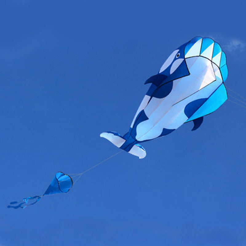 Large soft kite dolphin kite nylon kite line animated kites flying