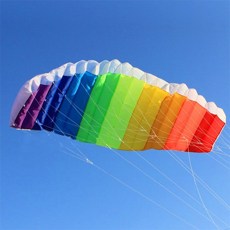 Large dual line Parafoil kites fly Sports Beach power kite