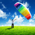 Large dual line Parafoil kites fly Sports Beach power kite